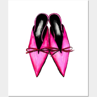 Pink Mules Posters and Art